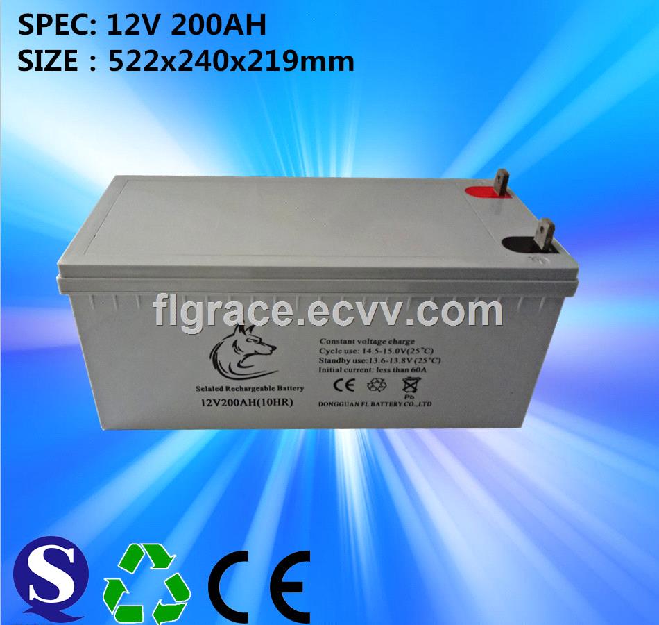 Hot Sale Product Gel Sealed Lead Acid 12v 200ah Solar Battery With Best Price
