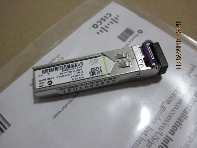 Cisco GLCBXD 20 KM optical transceiver module