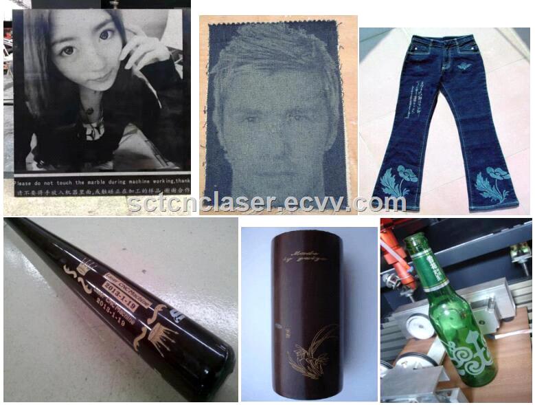 High Performance 60W 80W CO2 Tube Laser Engraving Machine with Rotary Axis