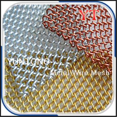 Luster Metallic Coil Drapery Mesh Curtain