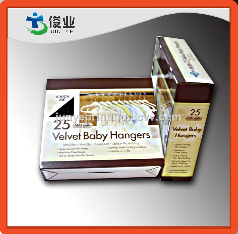 Paper Color Box For Suit Hangers Packaging