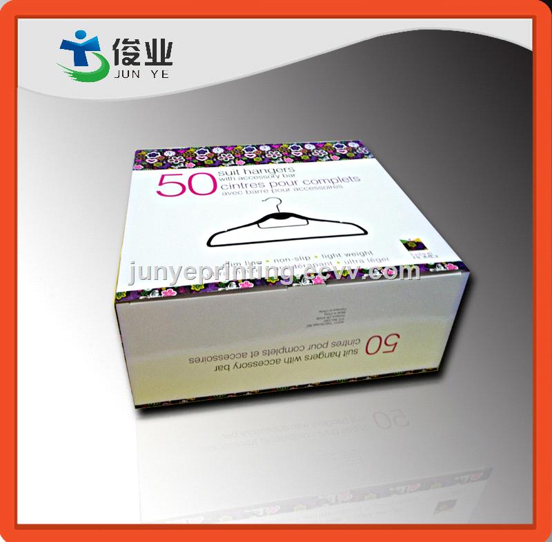 Paper Color Box for Suit Hangers Packaging