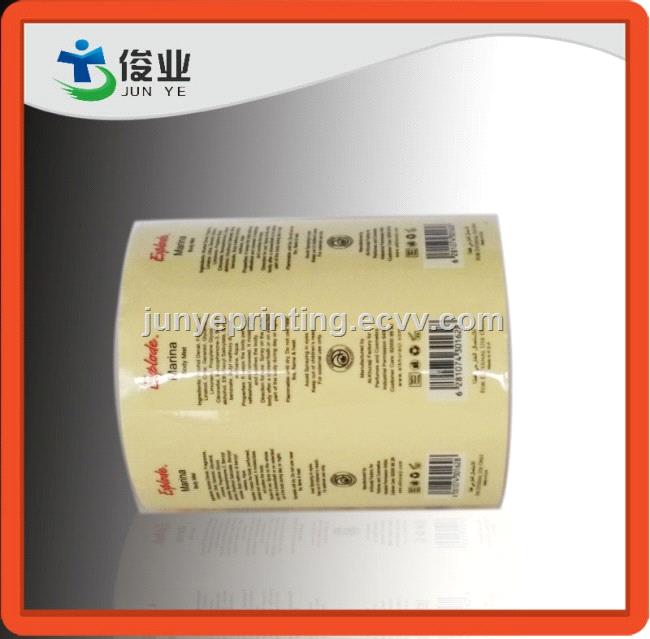 Transparent Foil Stamping Stickers in reels