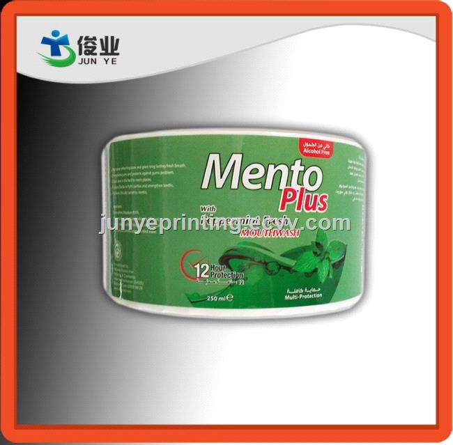 Cosmetics Labels Made by Water Proof and Alcohol Proof White Plastic