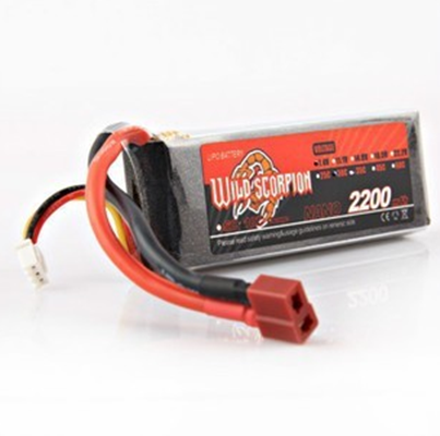 A product wild scorpion lithium 2200mAh 74V 30C model lithium battery remote control helicopter battery