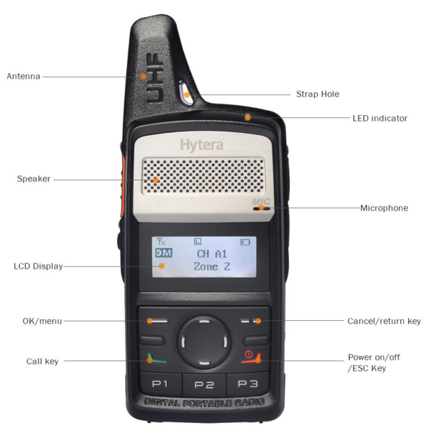 Hytera Digital Radio HYT PD365 Long Range DMR Digital Walkie Talkie Set UHF Hytera Digital Radio HYT PD365 Long Range DMR Digital Walkie Talkie Set UHF