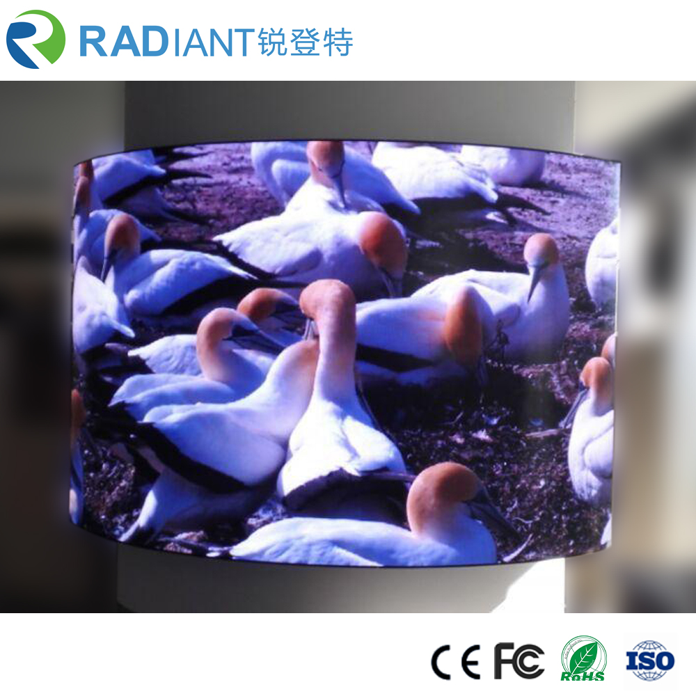 Shenzhen P25 indoor soft module curved programmable flexible led display