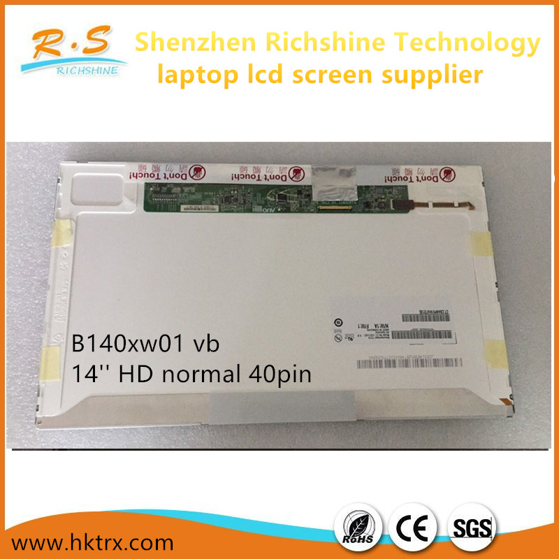 Richshine 14 auo laptop screen 1366768 normal panel with 40pin interface