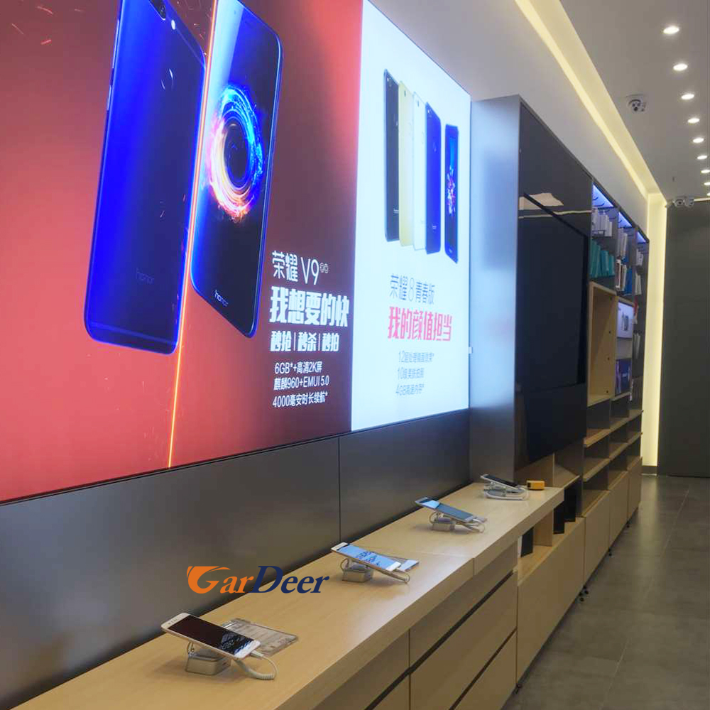 Shenzhen customized LED UV aluminum light box for mobile phone store display