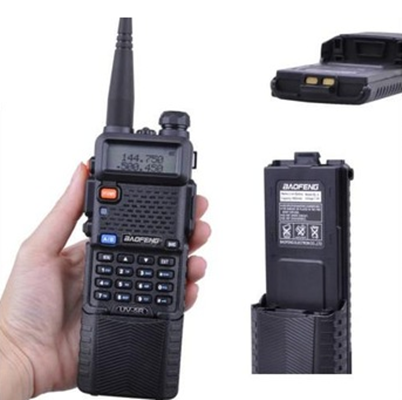 Two Way Radio BAOFENG UV 5R VHFUHF 136174 400520 Mhz Dual Band with 3800 mAh liion battery Ham Radio