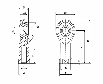 PHS POS Steel Rod End Bearings SITKSICPHSPOS