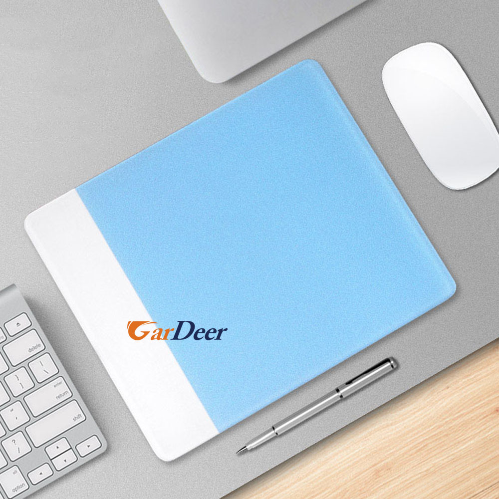 shenzhen factory creative white acrylic mouse pad for computer