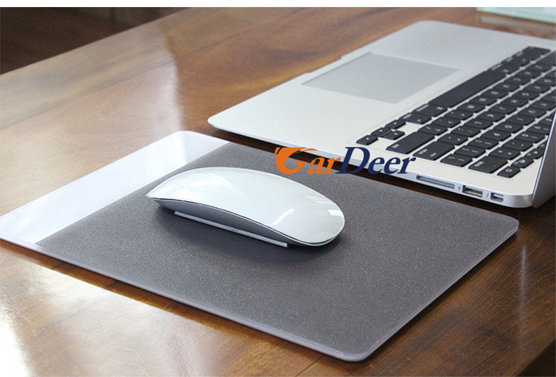 shenzhen factory creative white acrylic mouse pad for computer