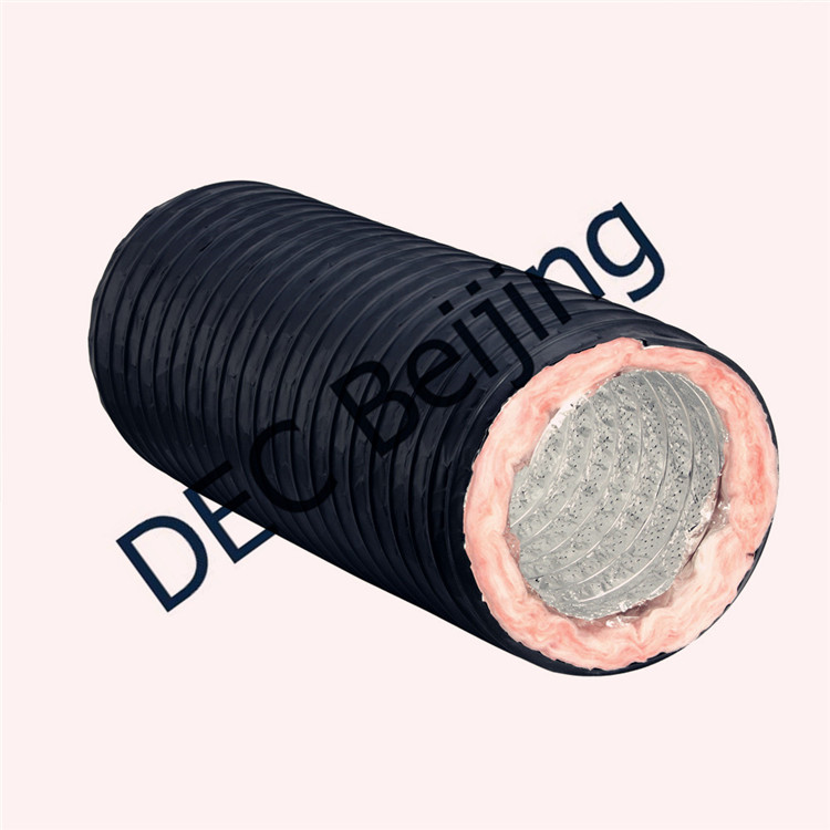 Heavy duty acoustic flexible duct 8 inchx25ft soundproofing acoustical flex ducting