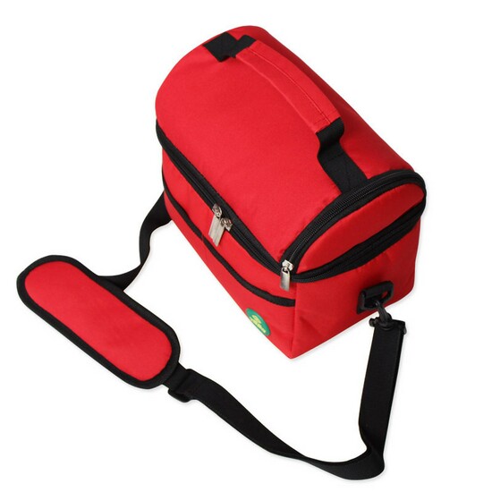 Chinese Supplier Plain Color Thermos Personal Lunch Food Picnic Time Tote Cooler Bag with Shoulder