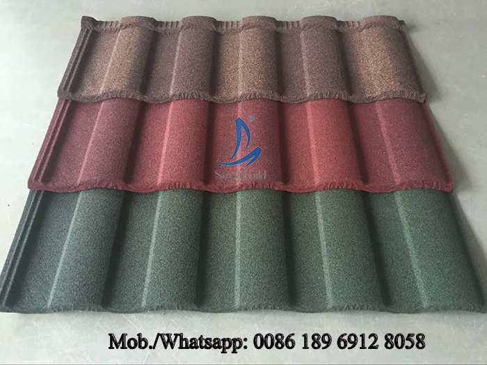 Stone Coated Roof TileAluminum Zinc Roofing ShingleColorful Sand Coated Steel Roof