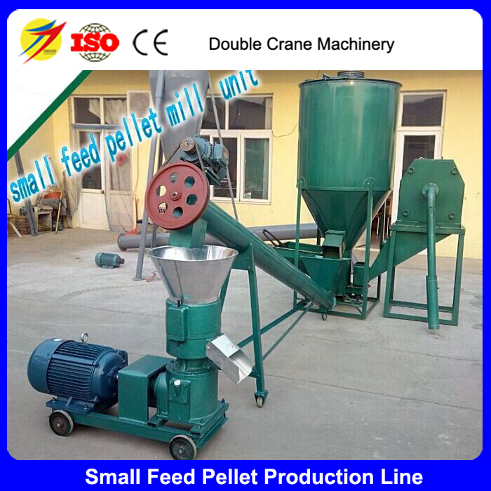 Double crane flat dir feed pellet mill poultry pellet feed making machine for same