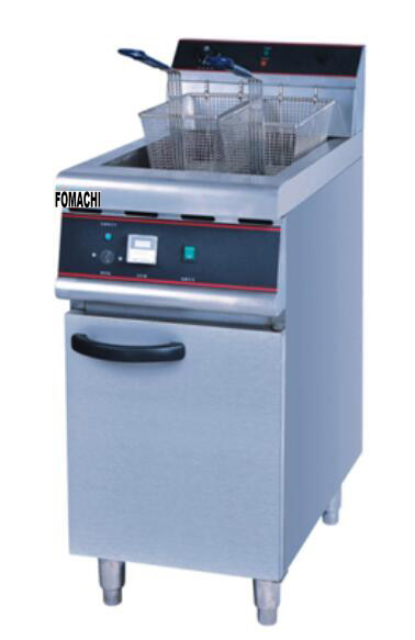 Electric Fryer with Cabinet All Stainless Steel Body 2 Tank 4 Basket Electric Fryer FMXWE279B