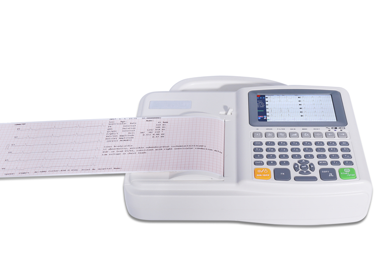 ISOCE 57in six channel ECGEKG 12 lead Electrocardiograph hot sale 6 channel ECG machine