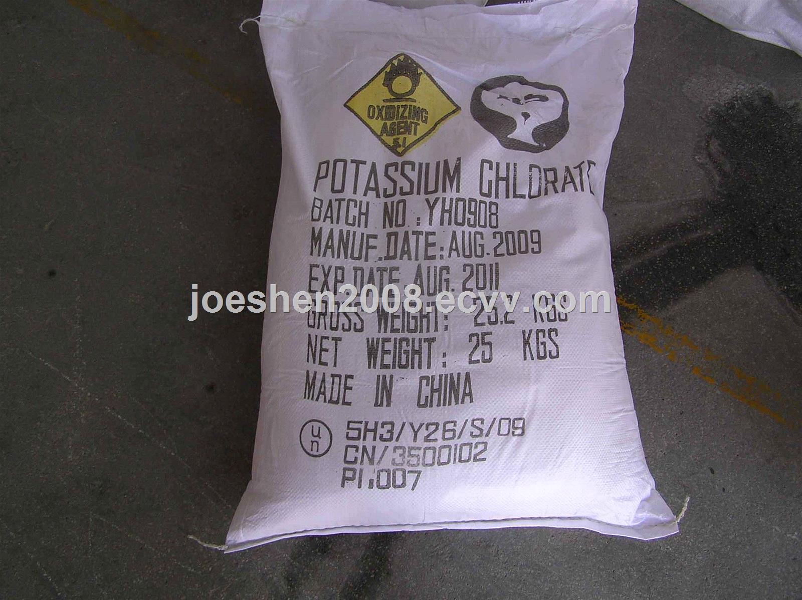 Potassium Chlorate For The Matches Or Fireworks Etc From China Manufacturer Manufactory