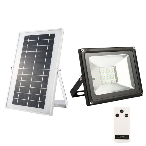 20W Solar Flood lights 40 LEDs White Light Waterproof IP65 Rechargeable Energy Lights with Remote Control
