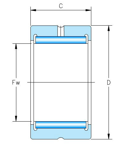 NAV4013 Full Complement Needle Roller Bearings with Inner Ring