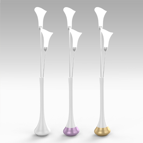 Decoration style wholesale custom bottom switch flower shape LED desk lamp lighting