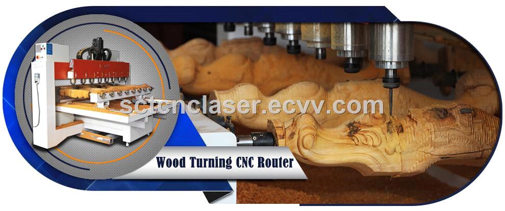 CNC Turning Machine 4 Axis Wood Stone CNC Router