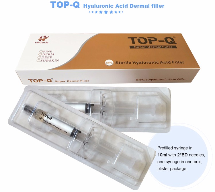 TOPQ 10ML HA Injectable Dermal Fillers Facial Lifty Body Beauty Injection Hyaluronic Acid Dermal Filler