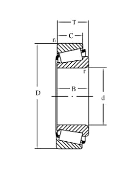 High quality of inch size tapered roller bearing 842832 made in China Price list of bearing factory