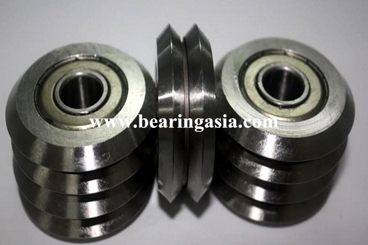 High Precision Metal Guide Track 608 Bearings Rollers Factory Price Deep V Groove Pulley Rail Ball Bearing