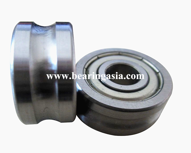 High Precision Metal Guide Track 608 Bearings Rollers Factory Price Deep V Groove Pulley Rail Ball Bearing