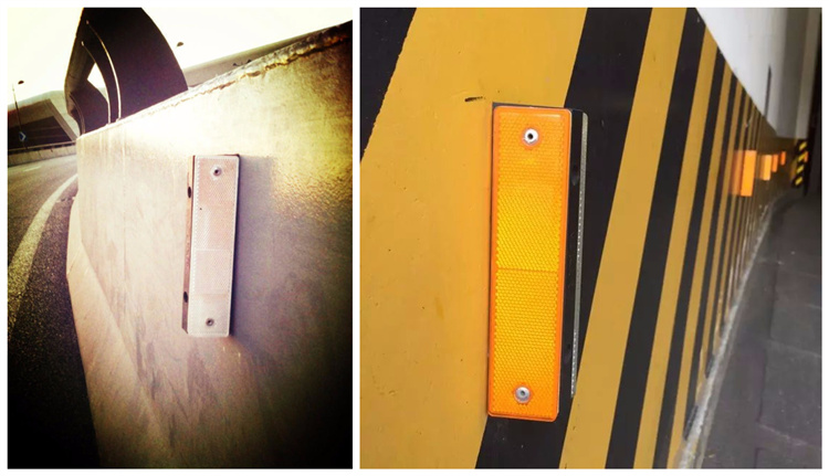 direct supply wholesale price factory supply pedestrian safety road reflectors rectangle reflective delineator