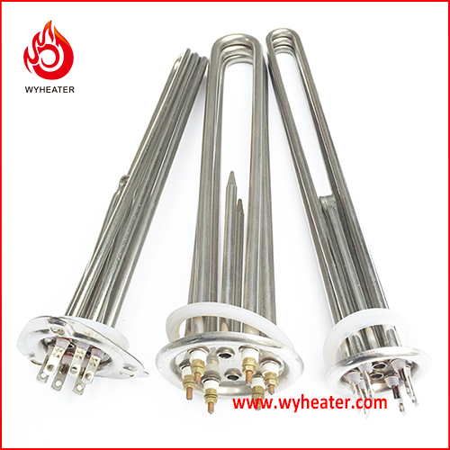 electric flange immersion oil heater