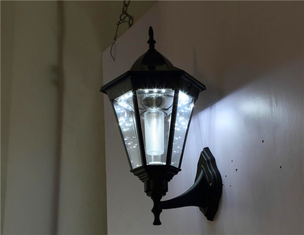Wholesale disposable led outdoor solar wall light fixtures for garden