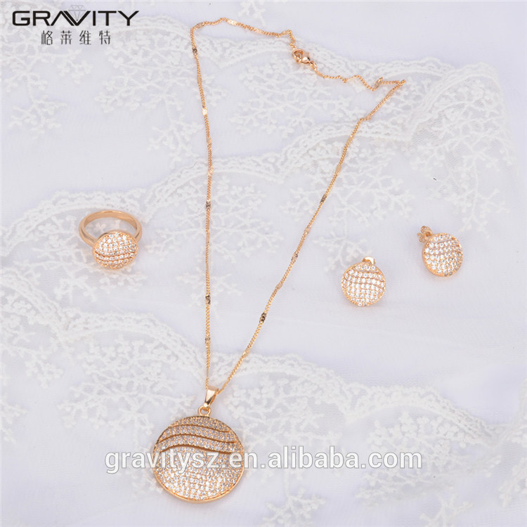 TZXG0090 Gravity fine design Unique Elegant luxury saudi dubai imitation 24k gold plated jewellery sets