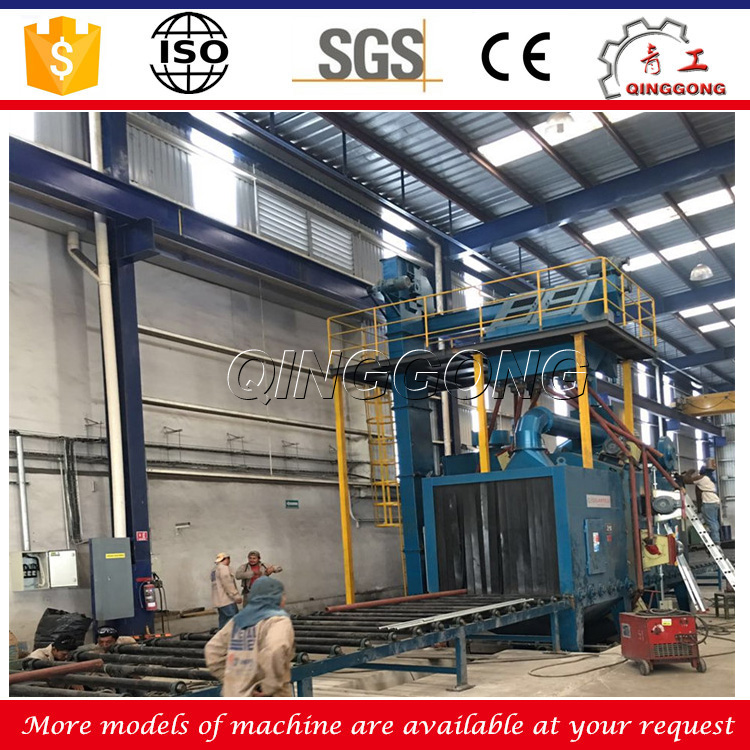 H Beam Roller Conveyor Shot Blasting Machine Price