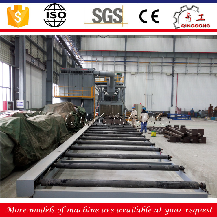 H Beam Roller Conveyor Shot Blasting Machine Price