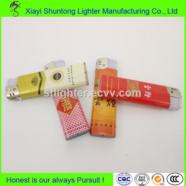 Factory wholeasle disposable plastic gas colored lighter