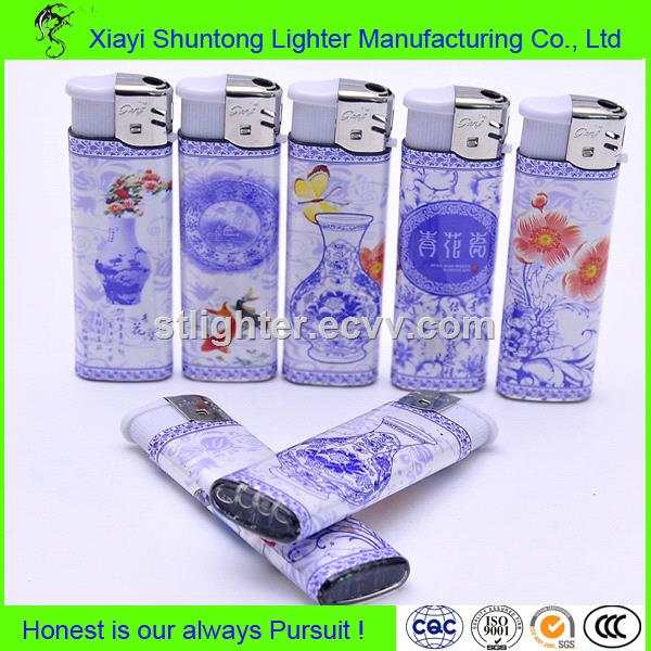 Factory wholeasle disposable plastic gas colored lighter