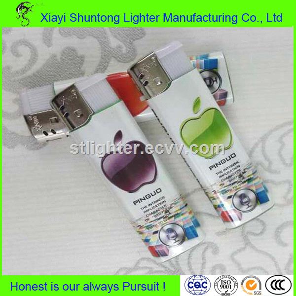 Factory wholeasle disposable plastic gas colored lighter