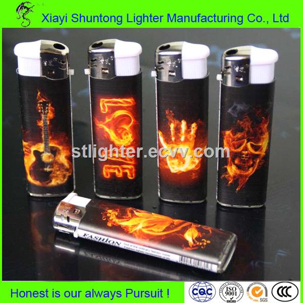Factory wholeasle disposable plastic gas colored lighter