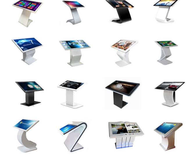 32 LCD interactive multi touch screen kiosk for lobby