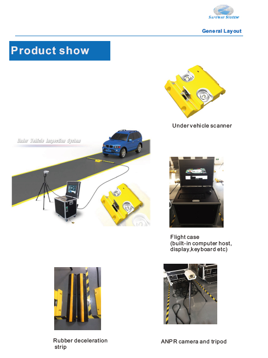 Safeway System Uvss Mobile under Vehicle InspectionSurveillance