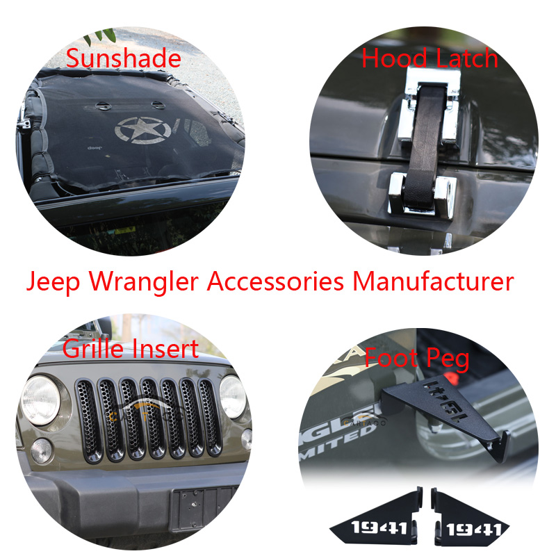 Exterior Driver and Passengers Door Pedal Rest Foot Pegs For Jeep JK 20072017