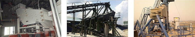 Linear carbon steel high frequency vibrating screen with big capacity