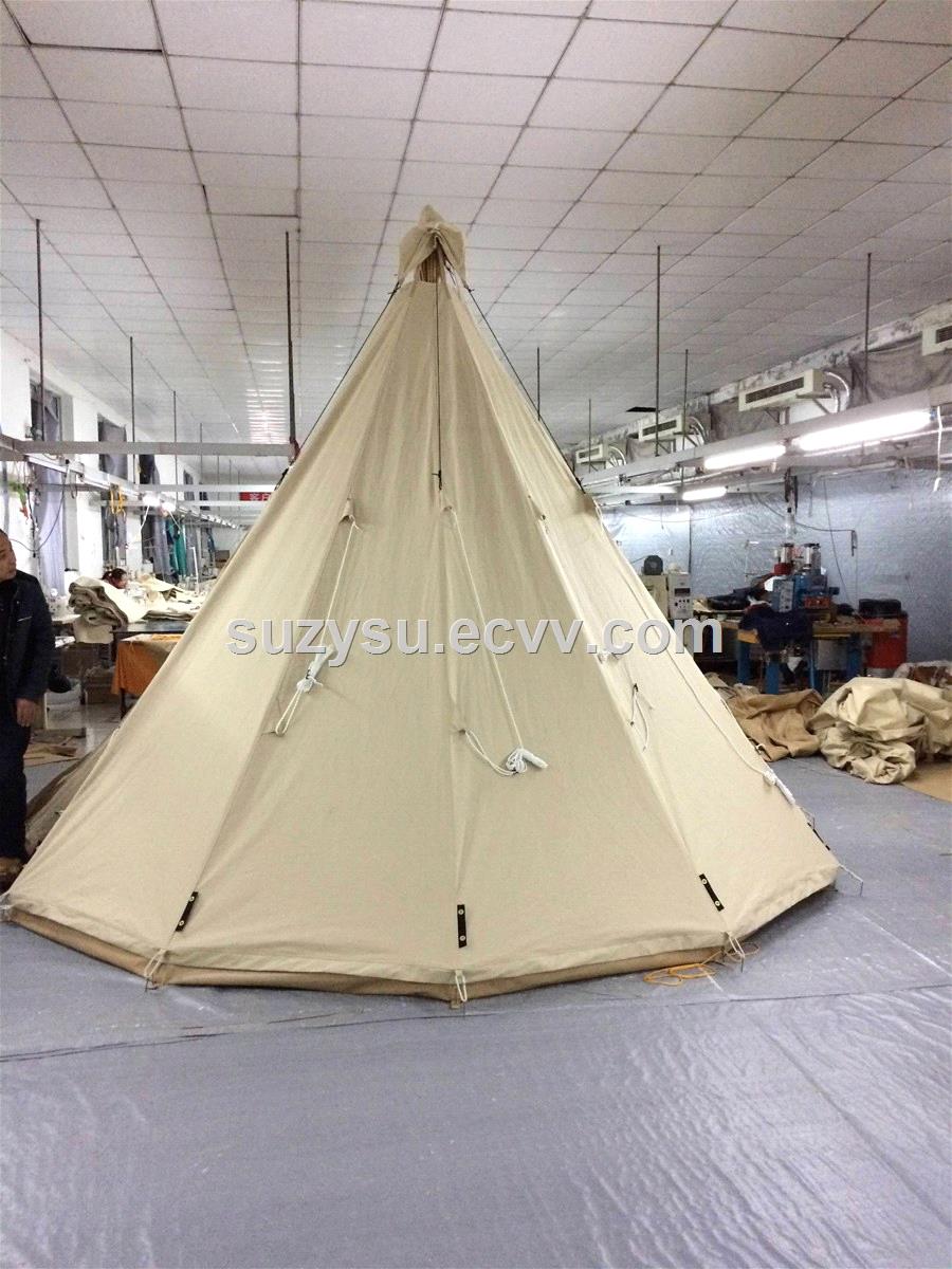 5m high quality cotton tipi tent teepee