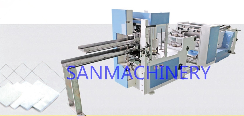 High speed napkin folding machine