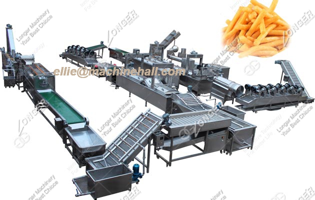 Automatic Frozen French Fries Production LineFrench Fries Machine