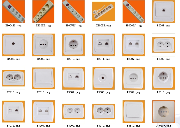 4 Holes Power Multiple Socket E8004ES